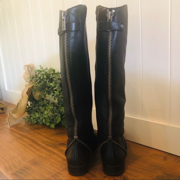 Arturo Chiang Leather Falicity Tall Riding Boots Size - Picture 4 of 6
